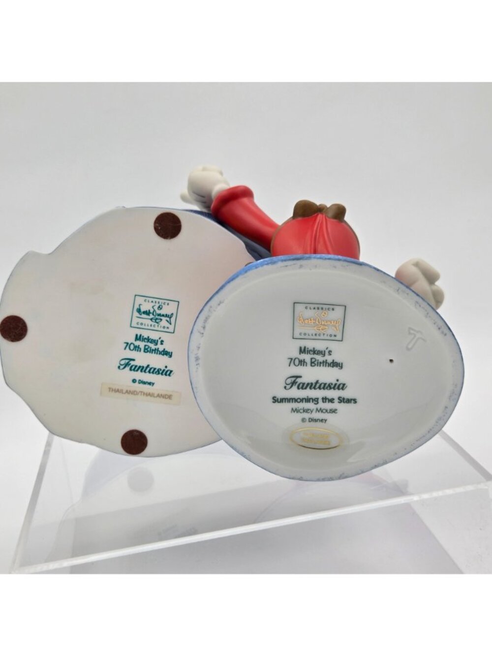 WDCC Mickey Mouse Fantasia Summoning the Stars 70th Birthday Sculpture with Base - Picture 6 of 6